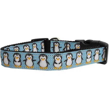 MIRAGE PET PRODUCTS Penguins Nylon Dog CollarSmall 125-037 SM